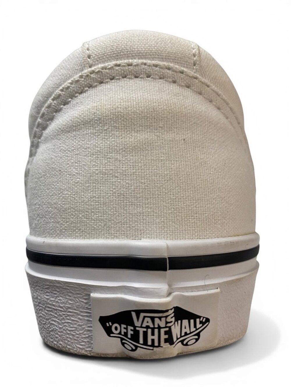 Vans Old Skool White Canvas Sneakers Womens 6 Off White Low Top Casual - Picture 14 of 14